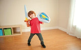 Детски рицарски комплект - Надуваем меч и щит в избор на цвят