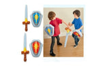Детски рицарски комплект - Надуваем меч и щит в избор на цвят