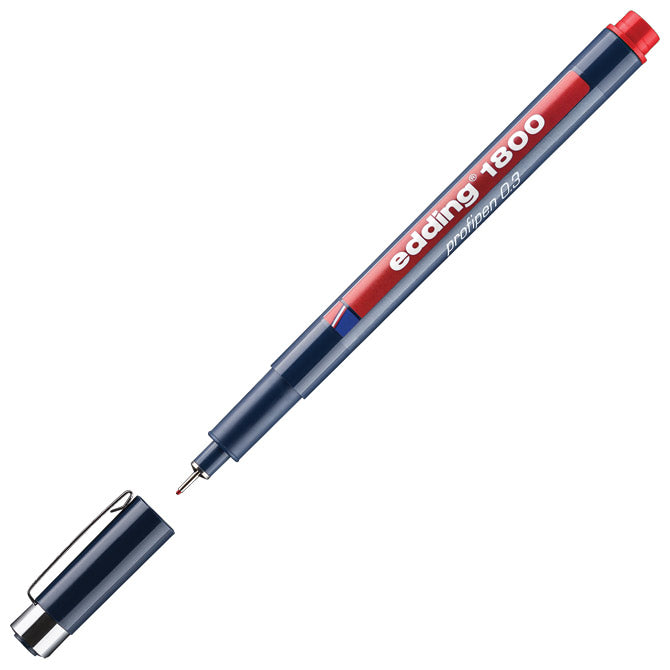 FLOMASTER ZA TEHNIČKO CRTANJE PROFIPEN 0,3MM EDDING 1800 CRVENI