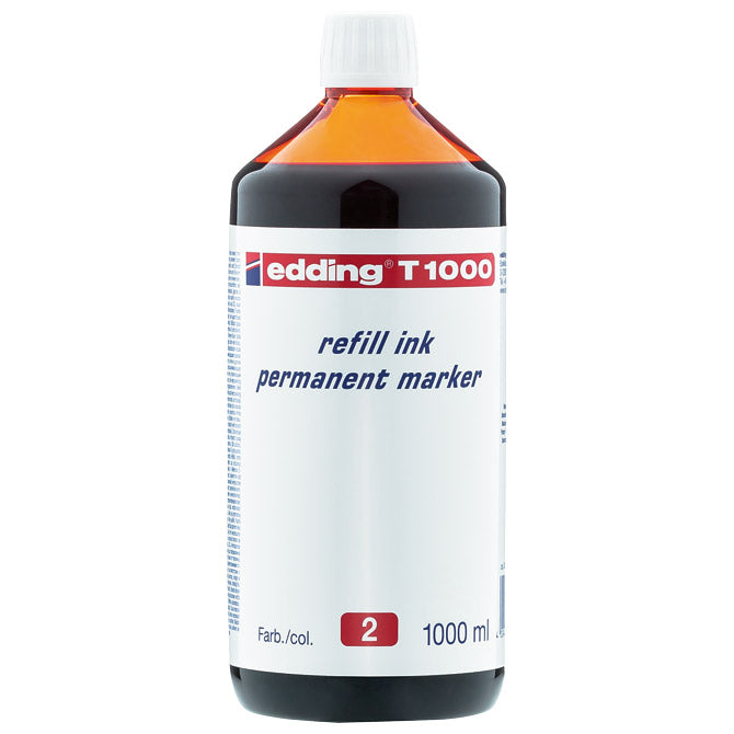 Tinta za marker permanentni 1000ml edding t1000 crvena