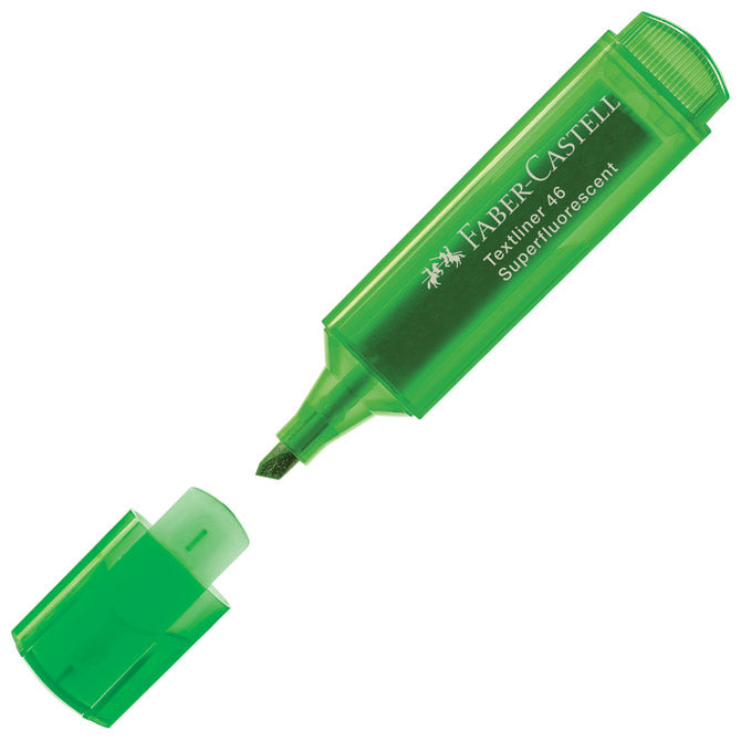 Označevalec 1-5mm 46 Superfluorescent Faber-Castell 154663 zelen