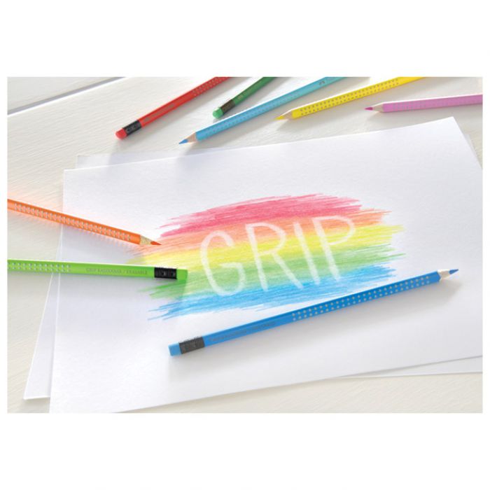 BOJE DRVENE  10BOJA S GUMICOM GRIP 2001 FABER-CASTELL 116613 BLISTER