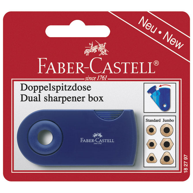 ŠILJILO PVC S PVC KUTIJOM 2RUPE SLEEVE TWIN FABER CASTELL 182797 SORTIRANO BLISTER