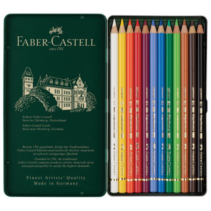 BOJE DRVENE  12BOJA METALNA KUTIJA POLYCHROMOS FABER-CASTELL 110012