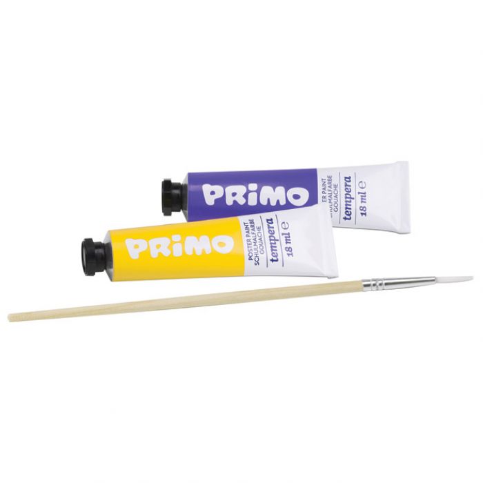 BOJA TEMPERA 18ML ALUMINIJSKA TUBA 10BOJA PLUS KIST/POLY PRIMO 744T10GAP BLISTER