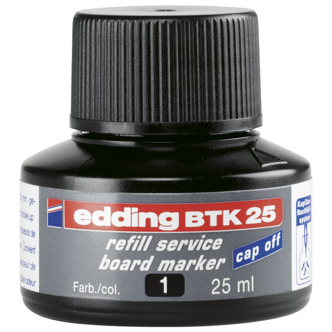 TINTA ZA MARKER (ZA BIJELU PLOČU) 25ML EDDING BTK25 CRNA