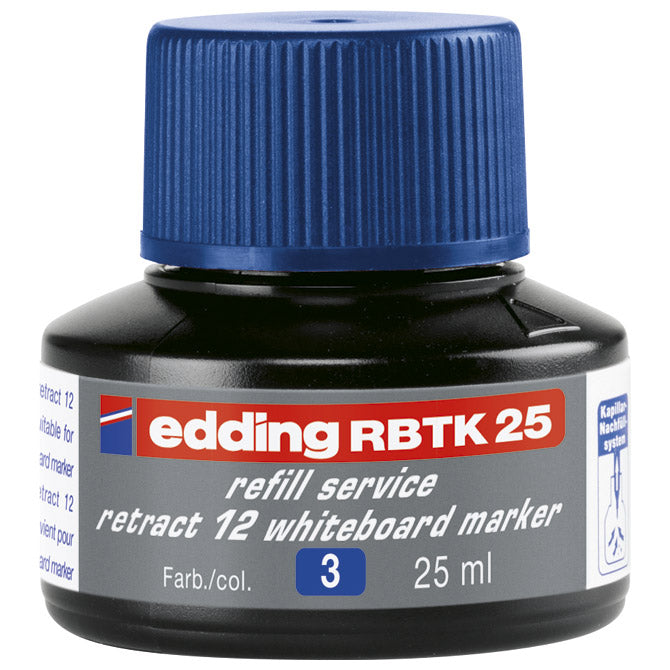 TINTA ZA MARKER (ZA BIJELU PLOČU) 25ML EDDING BTK25 PLAVA