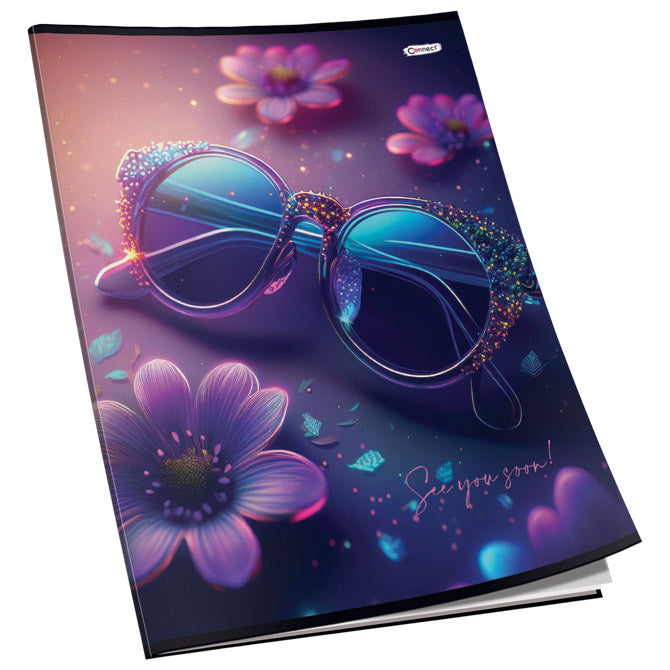 TEKA MEKI UVEZ A5 CRTE 40L 80G GLITTER CONNECT SORTIRANI MOTIVI