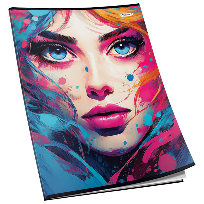 TEKA MEKI UVEZ A5 KARO 40L 80G GLITTER CONNECT SORTIRANI MOTIVI