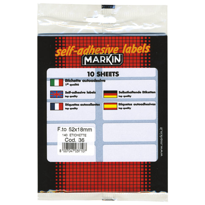 ETIKETE SLEP  52X18MM PK10L MARKIN 10036 BLISTER