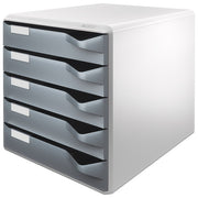 KUTIJA S  5 LADICA POST SET LEITZ 52800089 SIVA
