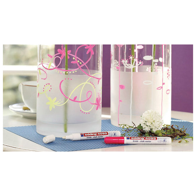 MARKER-KREDA ZA STAKLO 2-3MM EDDING 4095 NEON ROZI
