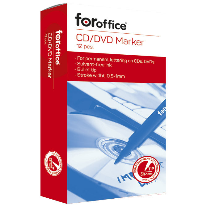 OZNAČEVALEC ZA CD/DVD 1MM FOROFFICE MODRI