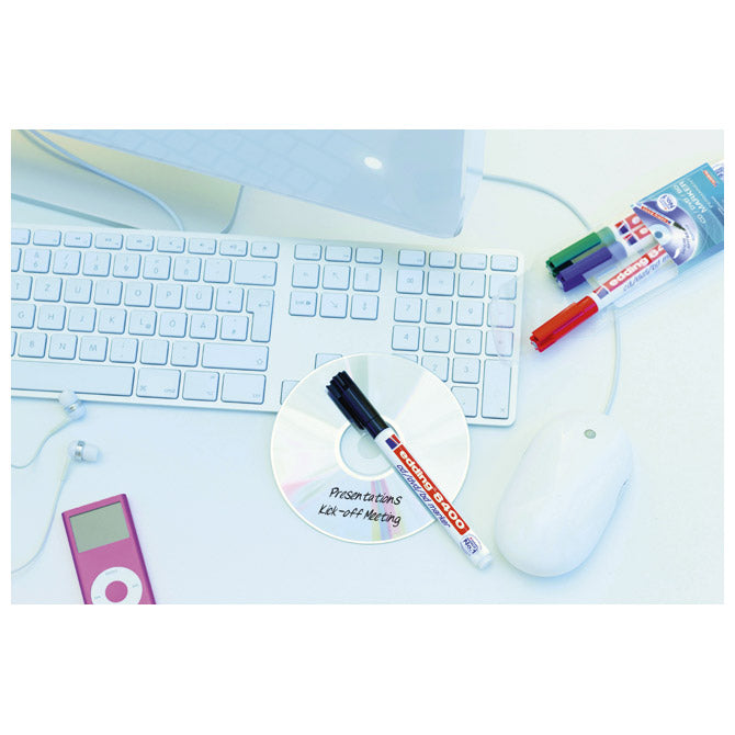 MARKER ZA CD/DVD PERMANENTNI 0,5-1MM EDDING 8400 RDEČI