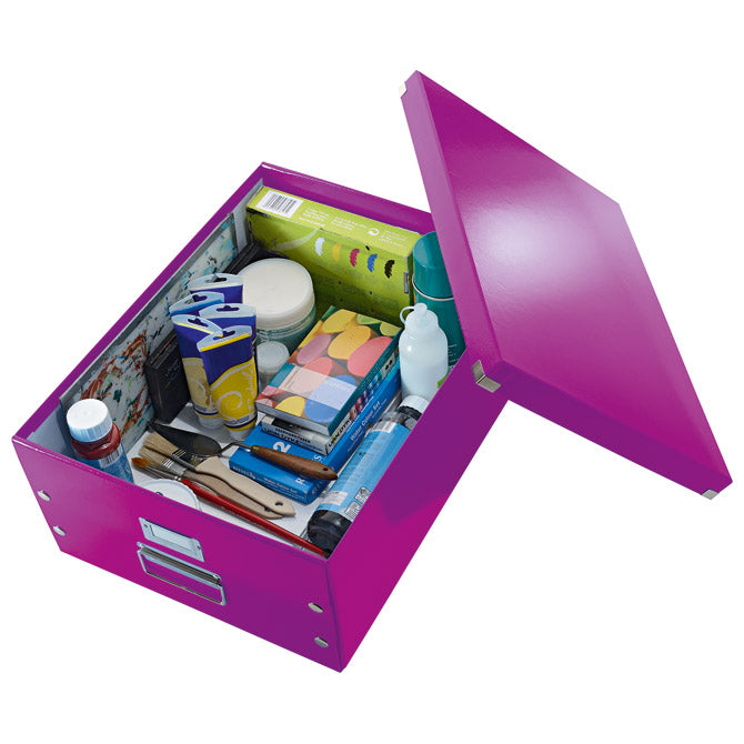 ARHIVSKA ŠKATLA A3 PLUS LARGE CLICK&STORE LEITZ 60450062 VIJOLIČNA