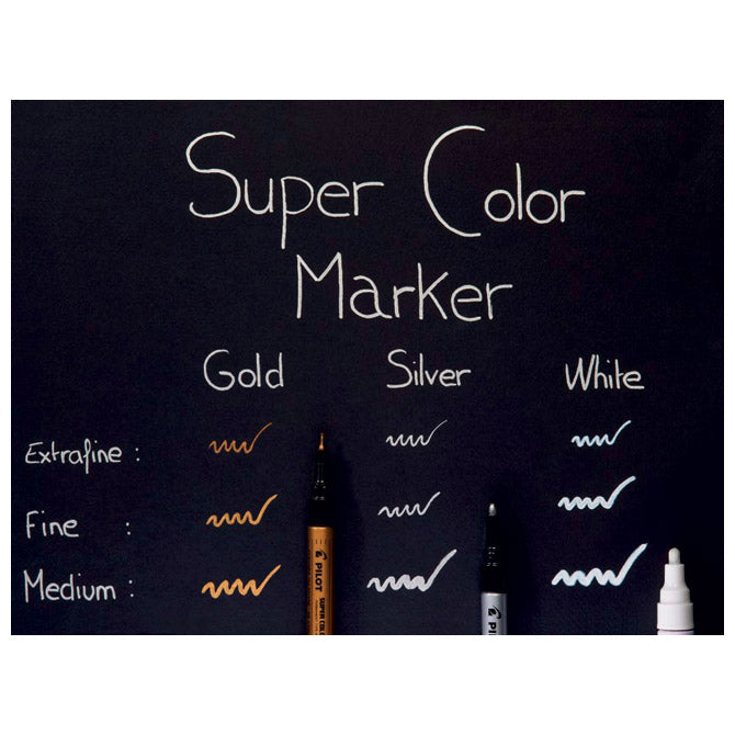 Marker permanentni 2mm okrugli vrh super color pilot sc-g-m zlatni