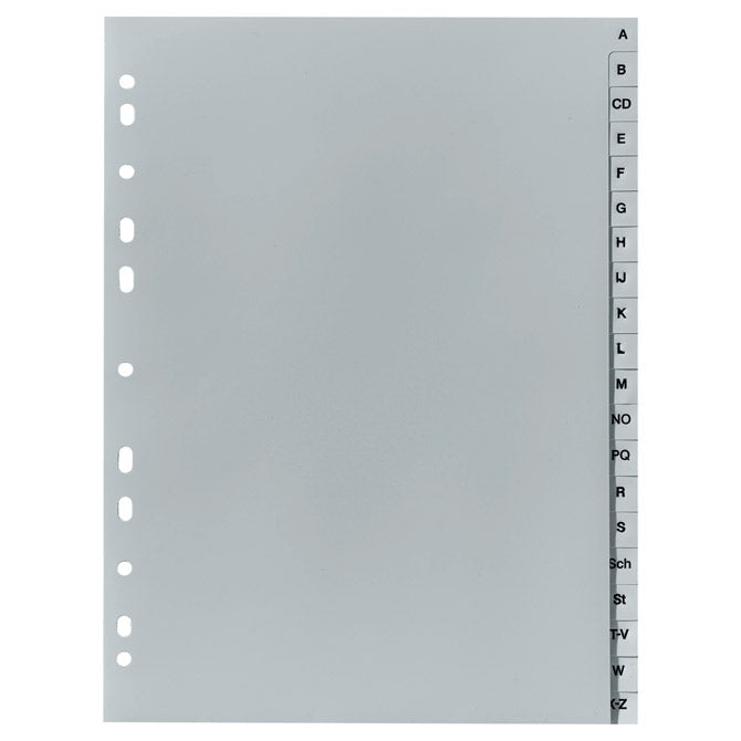 PLASTIČNA PREGRADA A4 A-Z 20L HERLITZ 10843522 SIVA