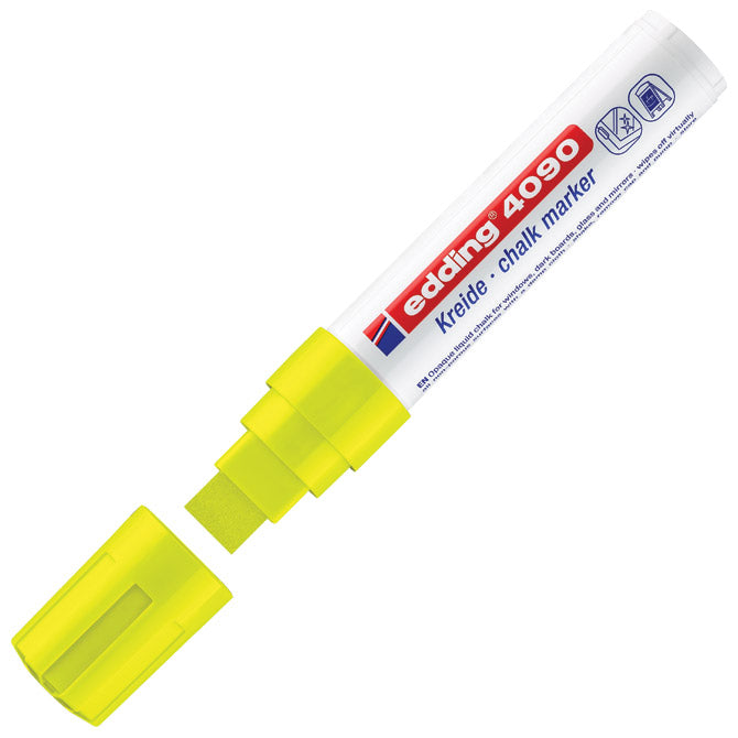 Marker krejon za steklo 4-15mm edding 4090/1 neon rumena blister
