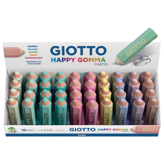 GUMICA U OBLIKU OLOVKE GIOTTO HAPPY GOMMA FILA 2340 PASTEL SORTIRANO