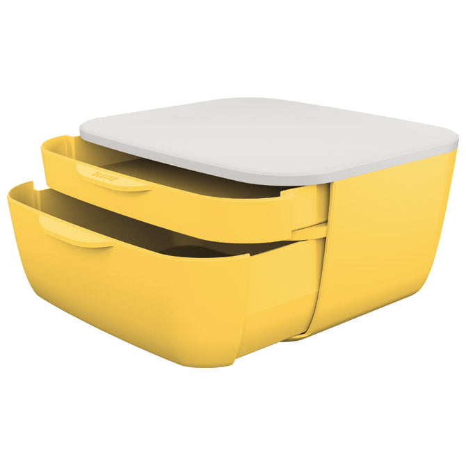 Kutija s  2 ladice cosy leitz 53570019 žuta/bijela