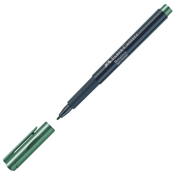 MARKER PERMANENTNI 1-2MM METALLIC FABER CASTELL 160778 METALIK TAMNO ZELENI