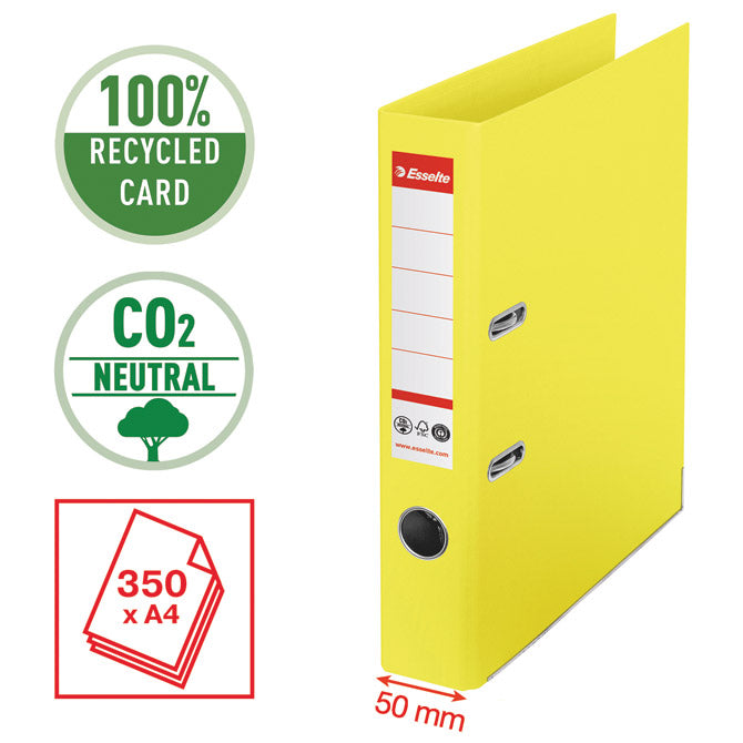ŠIROKI A4 SAMOSTOJNA CO2 NEUTRAL VIVIDA ESSELTE 627573 RUMENA!!