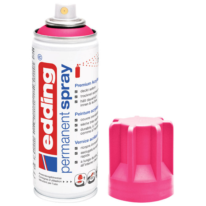 Boja akrilna u spreju 200ml permanentna edding 5200969 neon roza