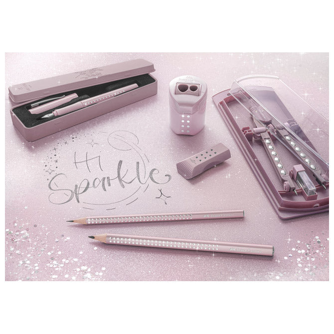 NALIVPERO SPARKLE (M) FABER CASTELL 140875 METALIK ROZO