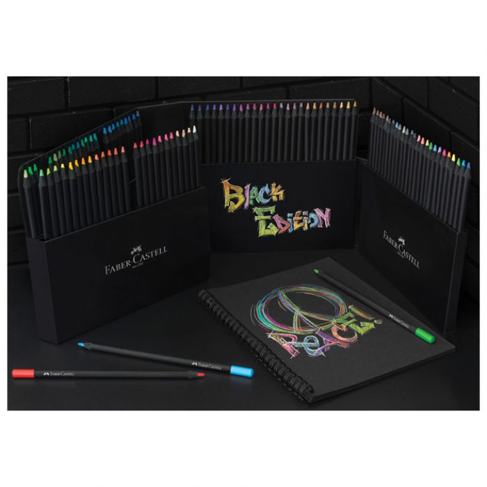 BOJE DRVENE 100BOJA TROKUTASTE BLACK EDITION FABER CASTELL 116411 BLISTER