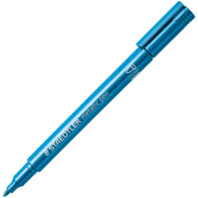 Marker nepermanentni 1-2mm metallic pen staedtler 8323-373 plavi