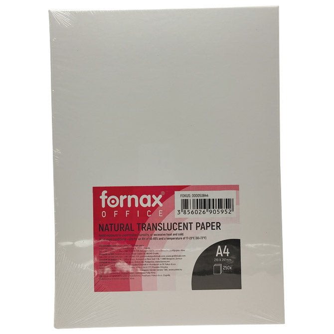 PAPIR-PAUS A4  90G PK250 NATURAL TRANSLUCENT FORNAX
