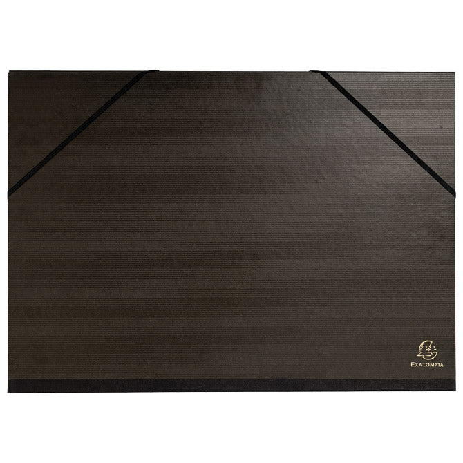 MAPA KARTONASTA LAKIRANA Z ELASTIKO 32X45CM(A3) EXACOMPTA 548000E ČRNA