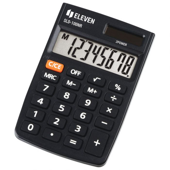 KALKULATOR KOMERCIJALNI  8MJESTA ELEVEN SLD-100NR CRNI