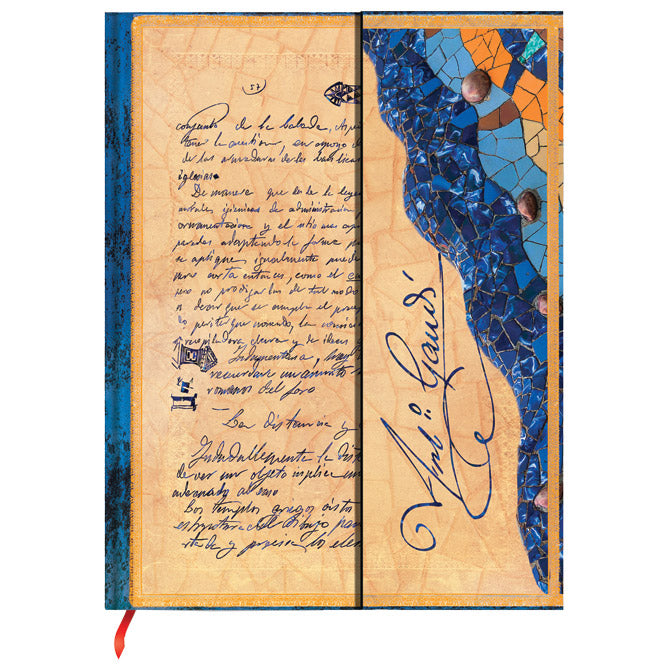 NOTES 18X23CM-ULTRA CRTE 72L MAGNET GAUDI THE MANUSCRIPT OF REUS PAPERBLANKS PB9778-5