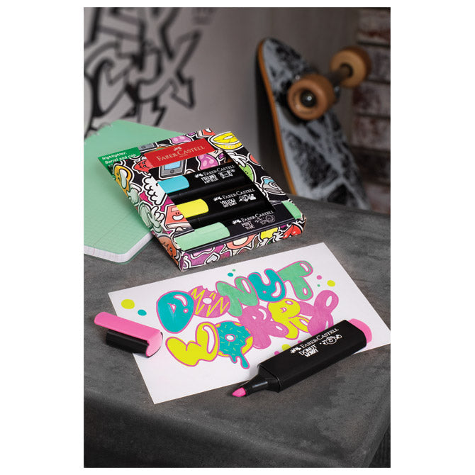 SIGNIR 1-5 MM 46 GRAFFITI KART.KUTIJA FABER CASTELL 254690/4BOJE BLISTER
