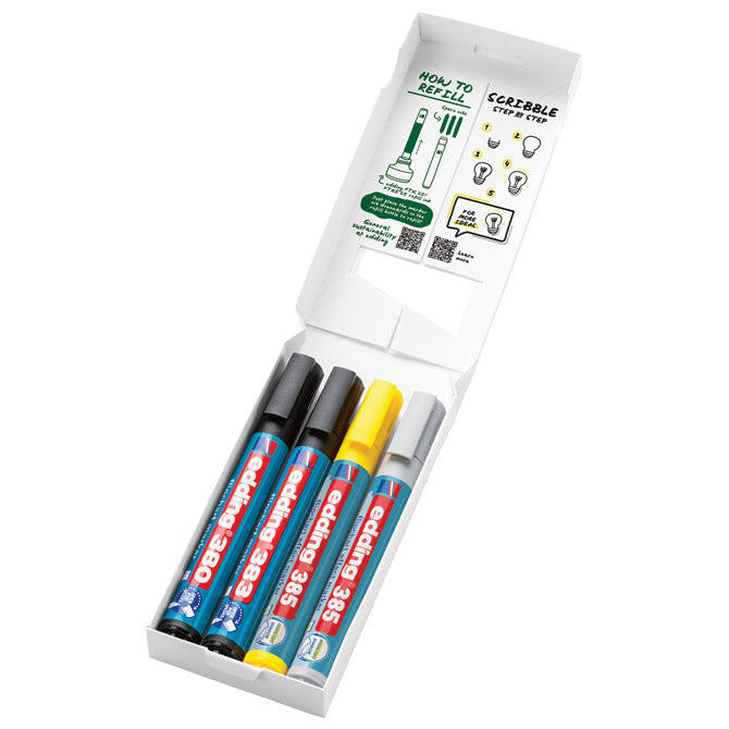 SET MARKER FLIPCHART EFFECT ZA SIGNIRANJE I SJENČANJE PK4 EDDING