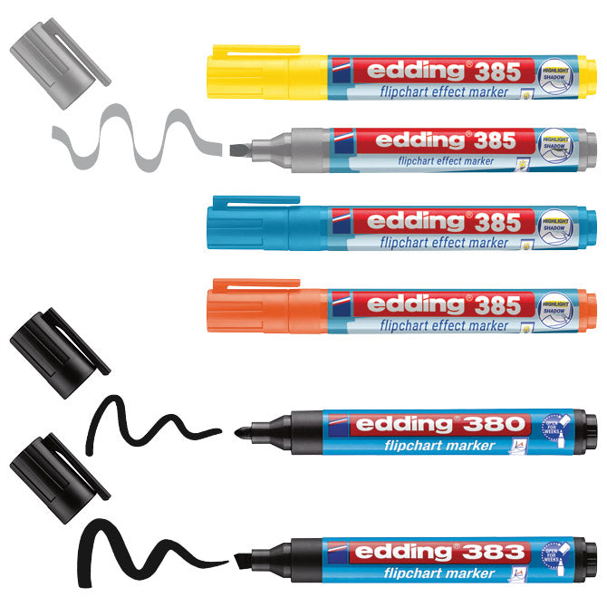 SET MARKER FLIPCHART EFFECT ZA SIGNIRANJE I SJENČANJE PK6 EDDING