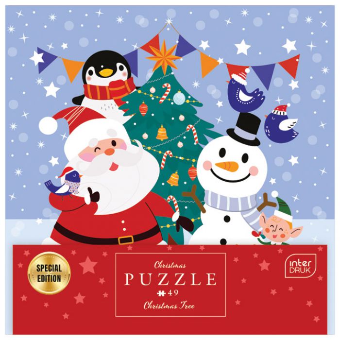 PUZZLE 49 KOM U OKVIRU CHRISTMAS "TREE" INTERDRUK * DO ISTEKA ZALIHA