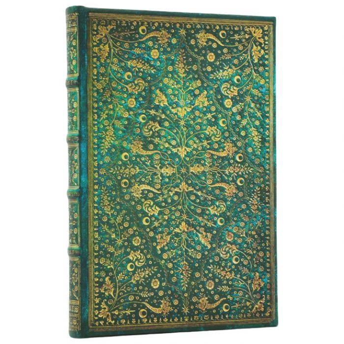 NOTES  9X14CM-MINI CRTE  88L S GUMICOM EMERALD FLOWER PAPERBLANKS PB1317-5