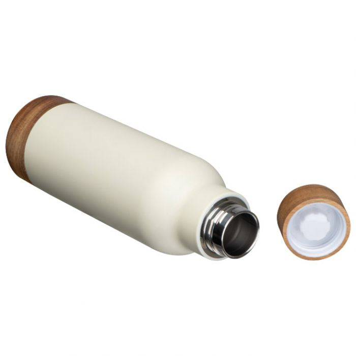 BOCA TERMO MOLU COTE D&APOS;AZUR 3978 METALNA S DRVENIM POKLOPCEM 630ML BIJELA