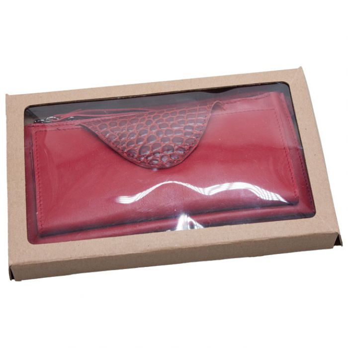 NOVČANIK KOŽNI ŽENSKI M&B CRVENI
