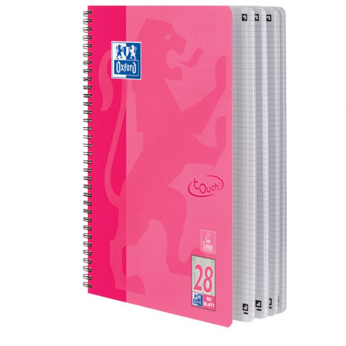 BLOK KOLEGIJ A4 PLUS  KARO 80L PERFORACIJA PLUS 4RUPE TOUCH OXFORD 400086496 ROZI