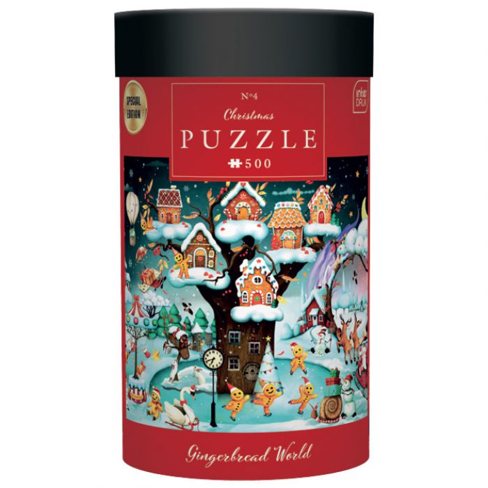 PUZZLE 500 KOM TUBA CHRISTMAS "GINGERBREAD WORLD" INTERDRUK