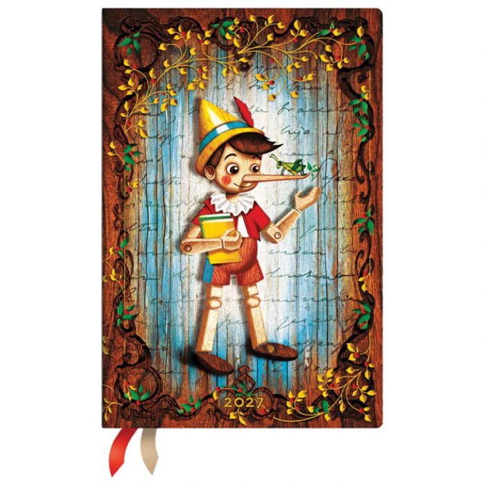 PLANER TJEDNI 2027-9X13,5CM-MINI S GUMICOM CARLO COLLODI, PINOCCHIO FLEXI PAPERBLANKS FE1995-5