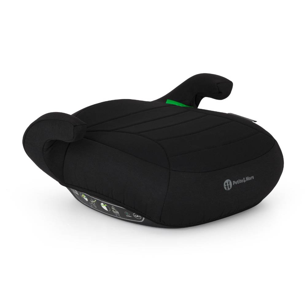 PETITE&amp;MARS booster autosjedalica Zuno (125-150 cm) bez Isofix-a, Coal Black
