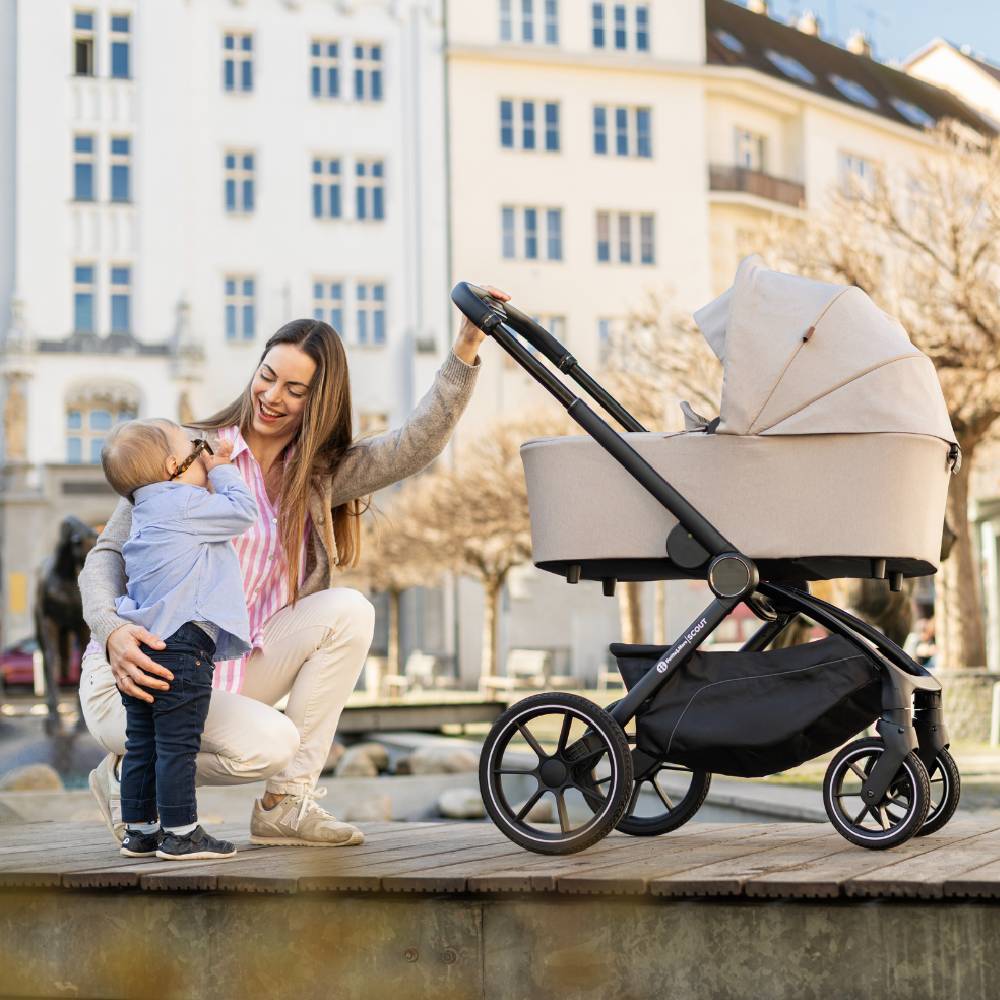 PETITE&amp;MARS Scout kolica 2u1, Cappuccino/Cream