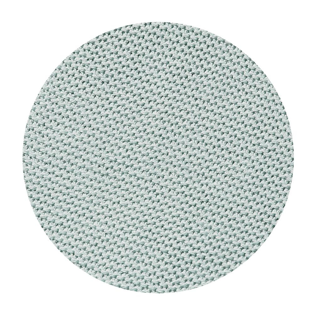 BabyOno Pletena bambus dekica s volanom 75x100 cm, mint