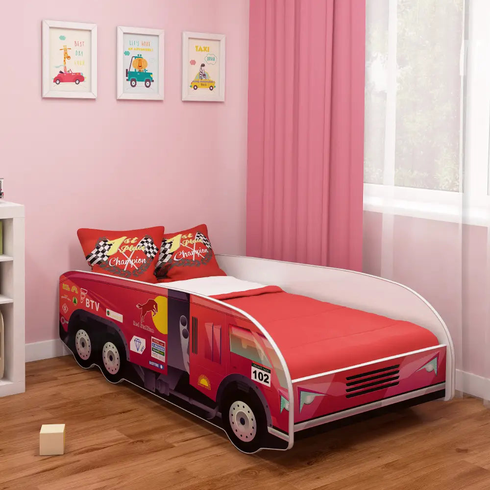Dječji krevet ACMA TRUCK 160x80 cm 03 Dakar crvena