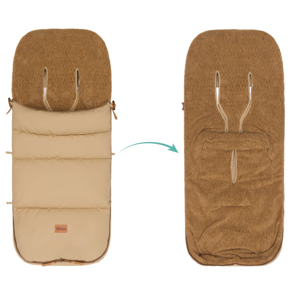 Fillikid Footmuff Kinley zimska vreća za kolica, Teddy nature