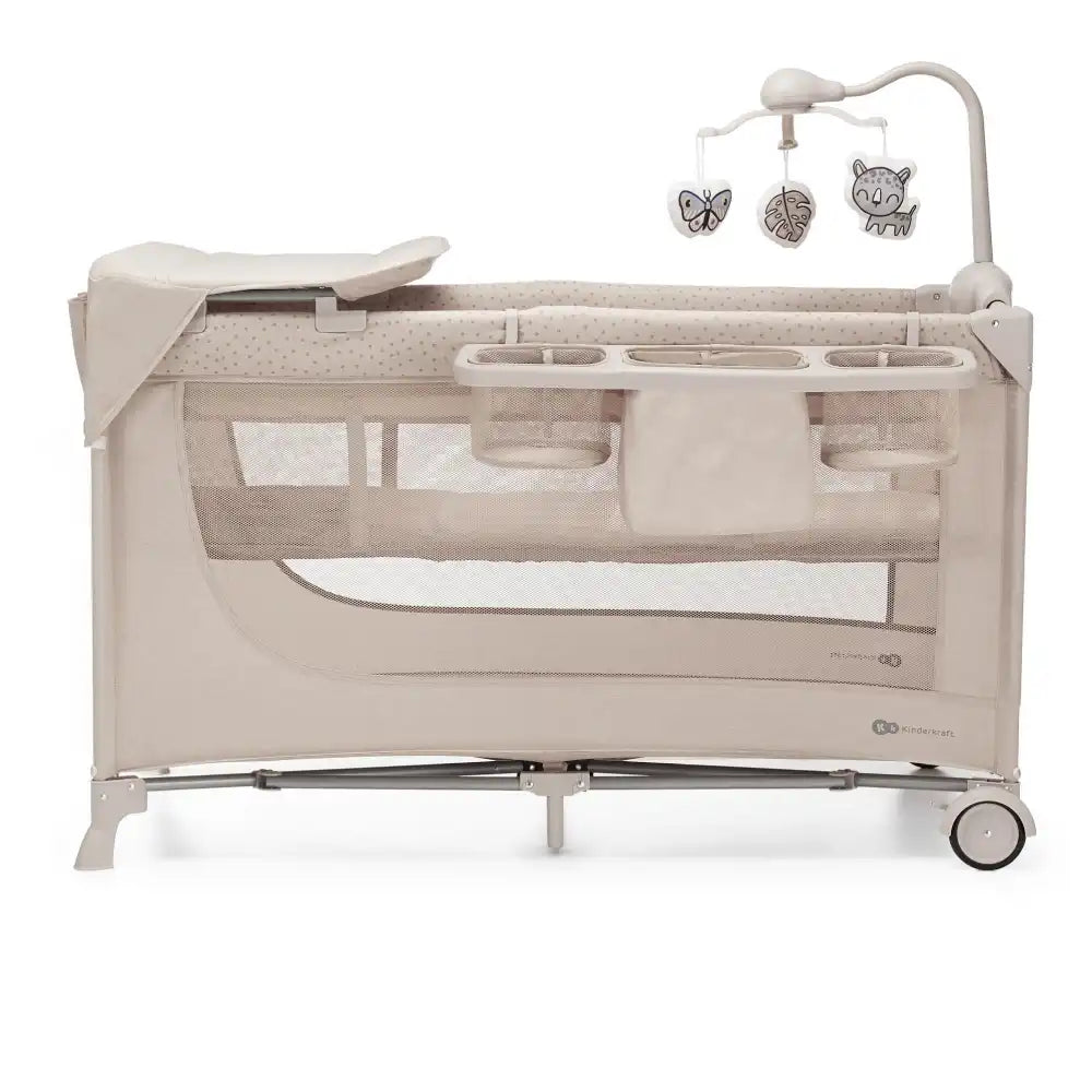 Kinderkraft Putni krevetić s dodacima 3u1 Joy 2, Beige